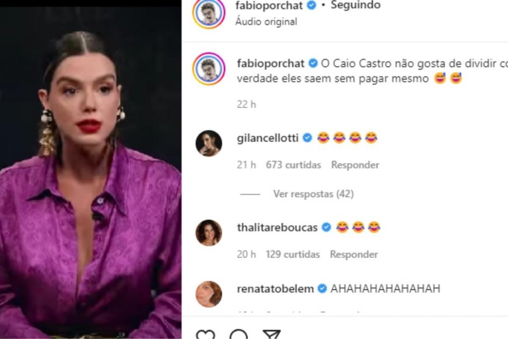 Giovanna Lancellotti relembrou caso inusitado com Caio Castro