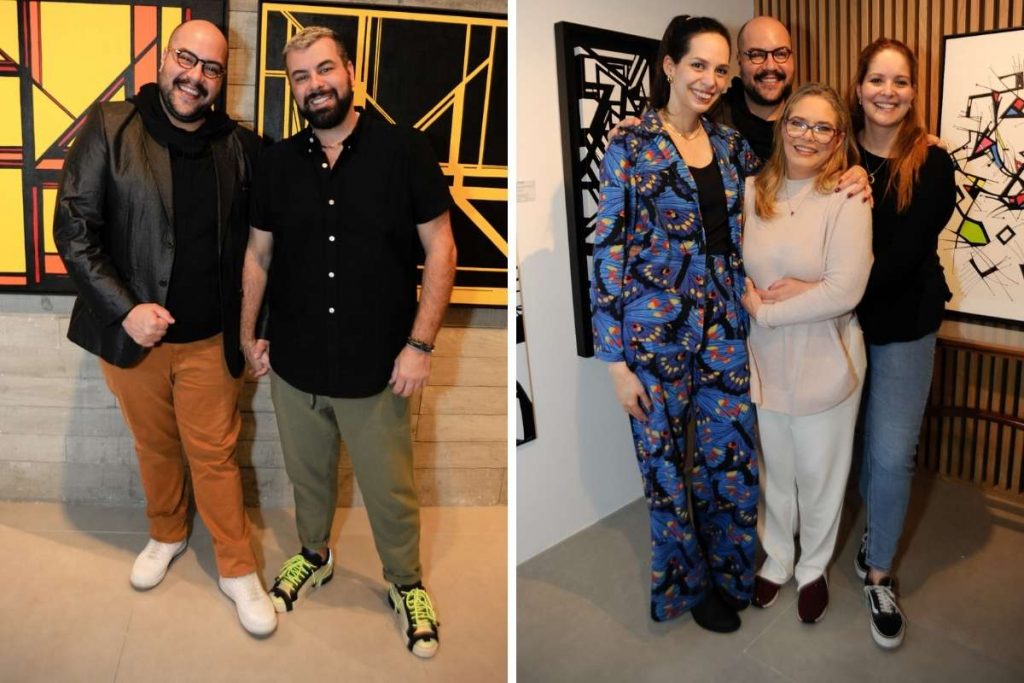 Tiago Abravanel com o esposo e as irmãs