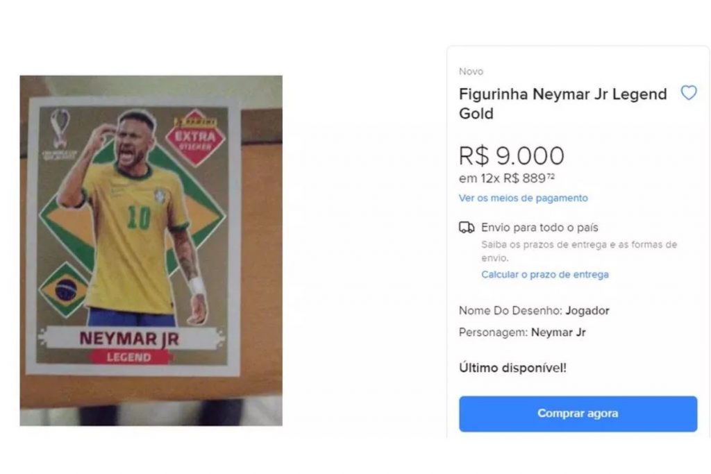 figurinha do neymar a venda