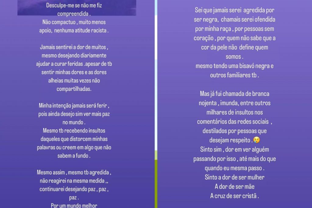 Karina Bacchi responde polêmicas falas