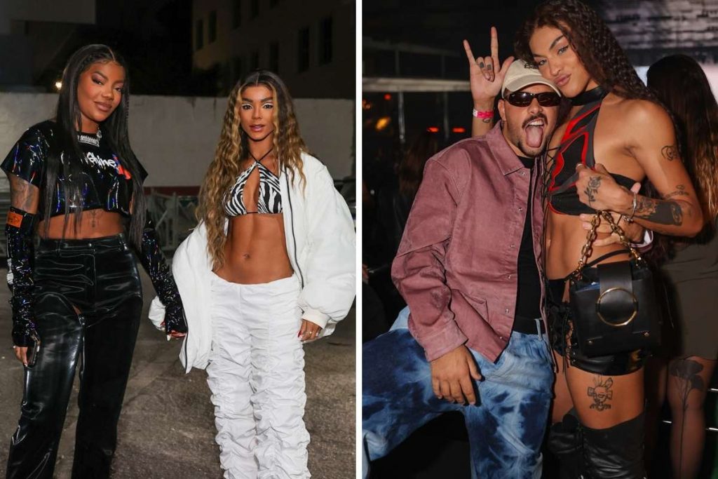Ludmilla com Brunna e Pabllo Vittar com Pedro Sampaio no show de Rosalía