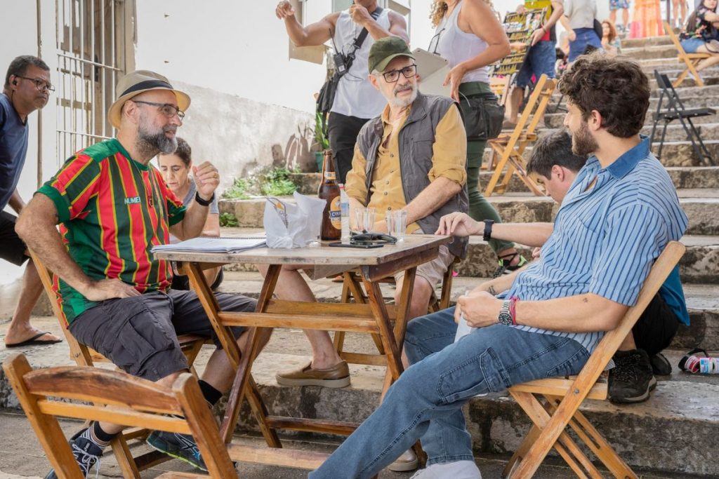 Diretor Mauro Mendonça Filho, Marcos Caruso e Chay Suede