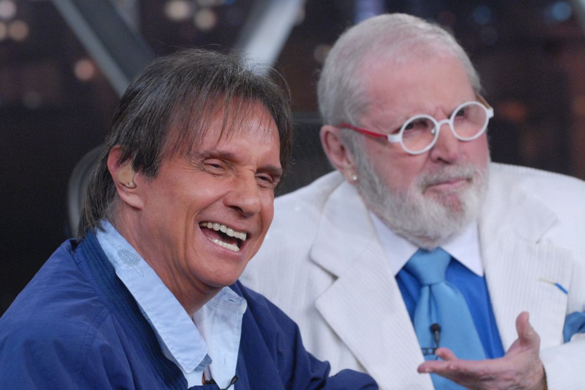 Roberto Carlos e Jô Soares no Programa de Jô