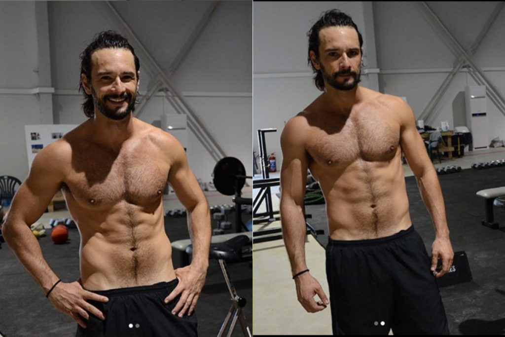 Rodrigo Santoro mostra todo seu corpão e boa forma nas redes