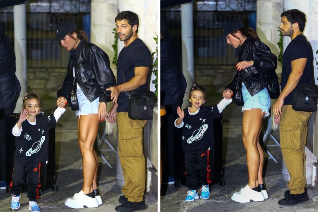 Sabrina Sato, Duda Nagle e Zoe no aeroporto Santos Dumont