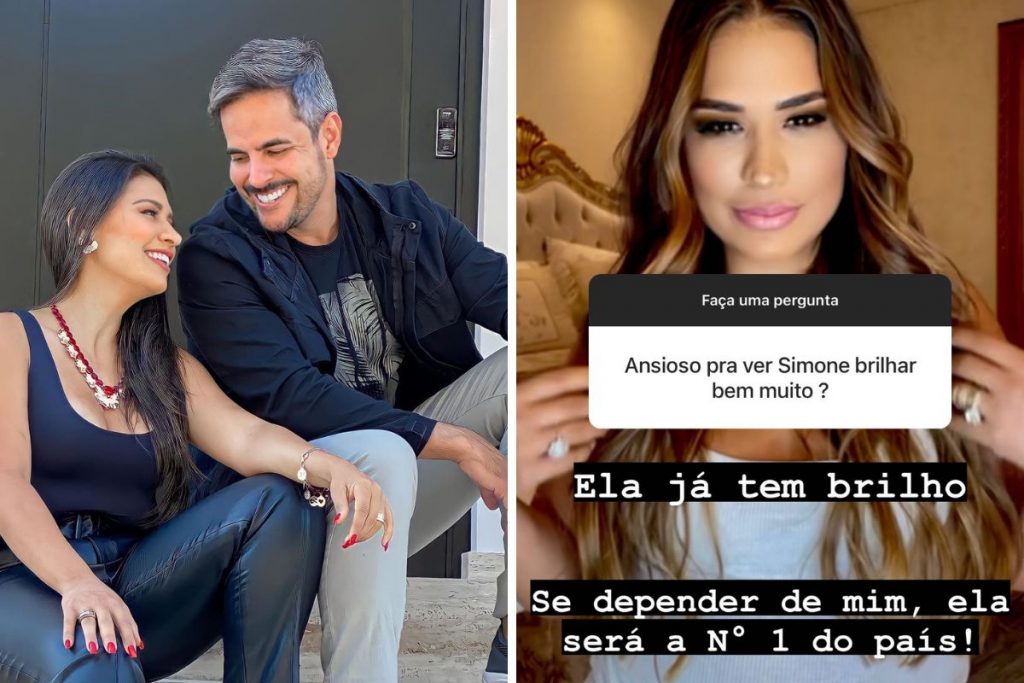 Kaká Diniz elogia Simone em postagem
