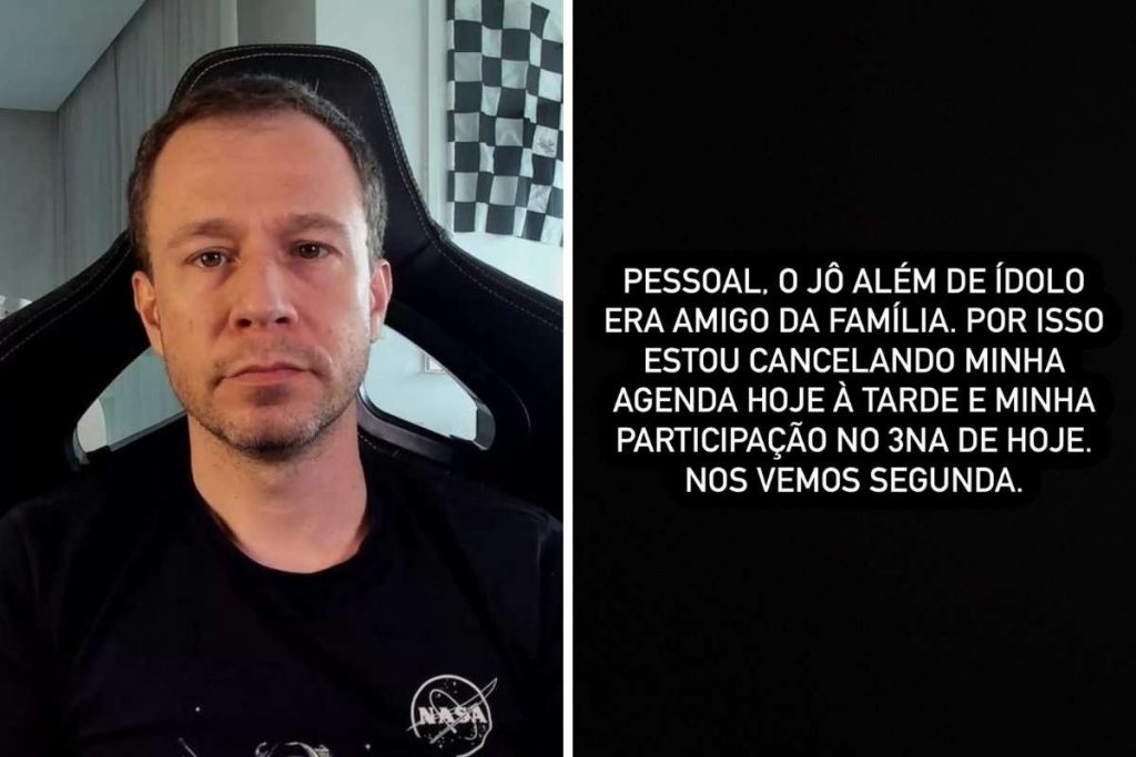 Tiago Leifert cancela compromissos após morte de Jô Soares