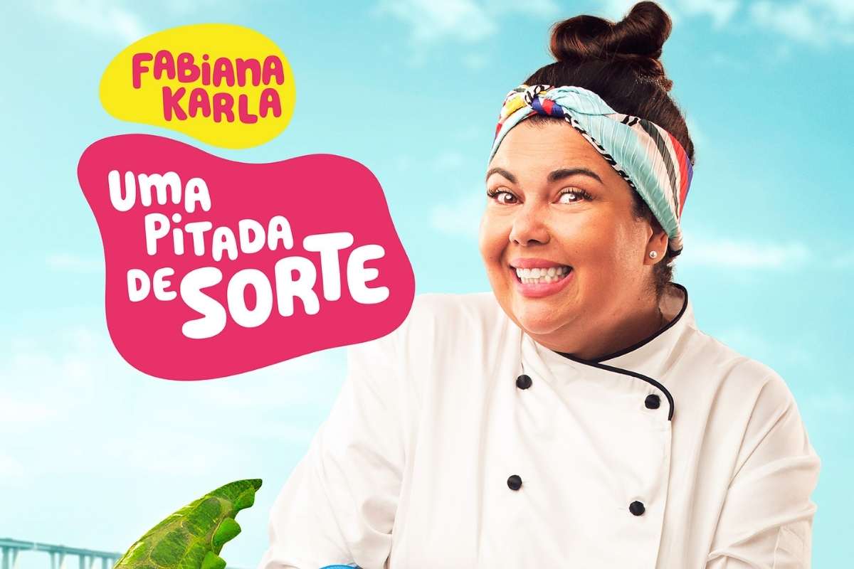 Fabiana Karla em cartaz de "Uma Pitada de Sorte"