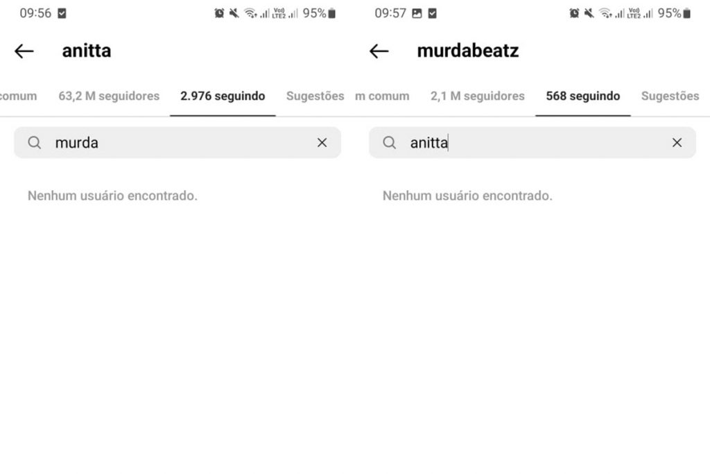 Anitta e Murda Beatz deixaram de se seguir no Instagram