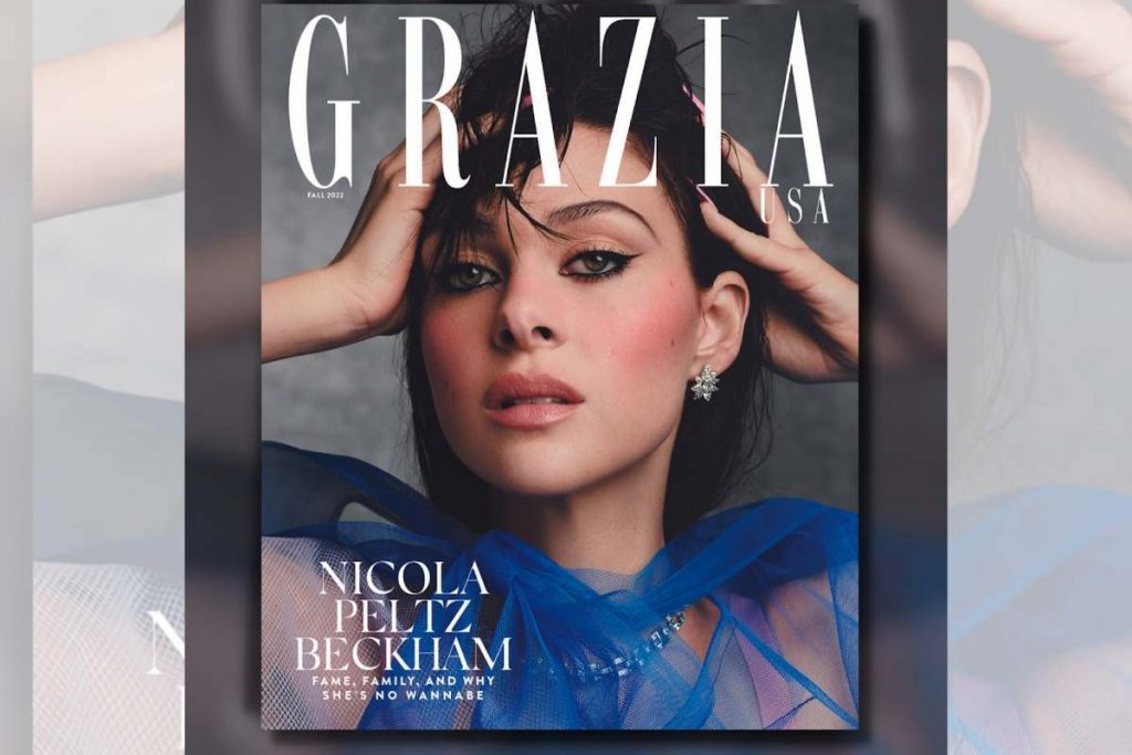 Capa da revista Grazia com Nicola Peltz