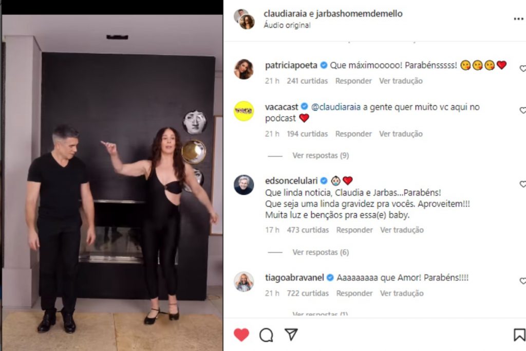 edson celulari comentando anúncio de gravidez de claudia raia e jarbas homem de mello