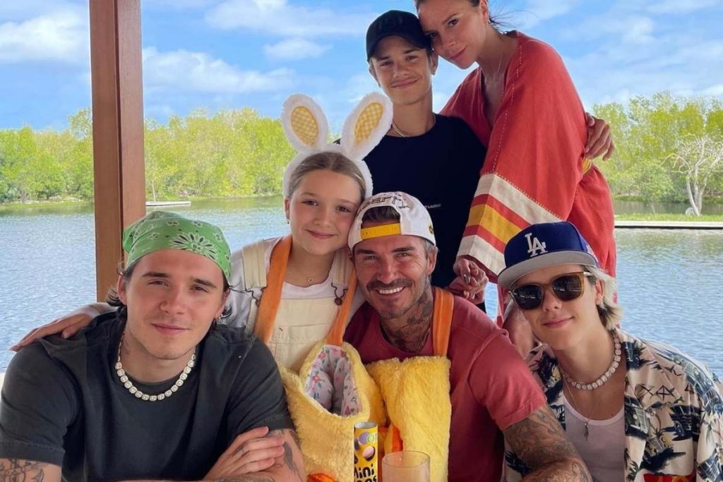 Família Beckham reunida 
