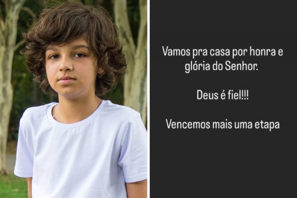 Gustavo Corasini e comunicado da alta hospitalar