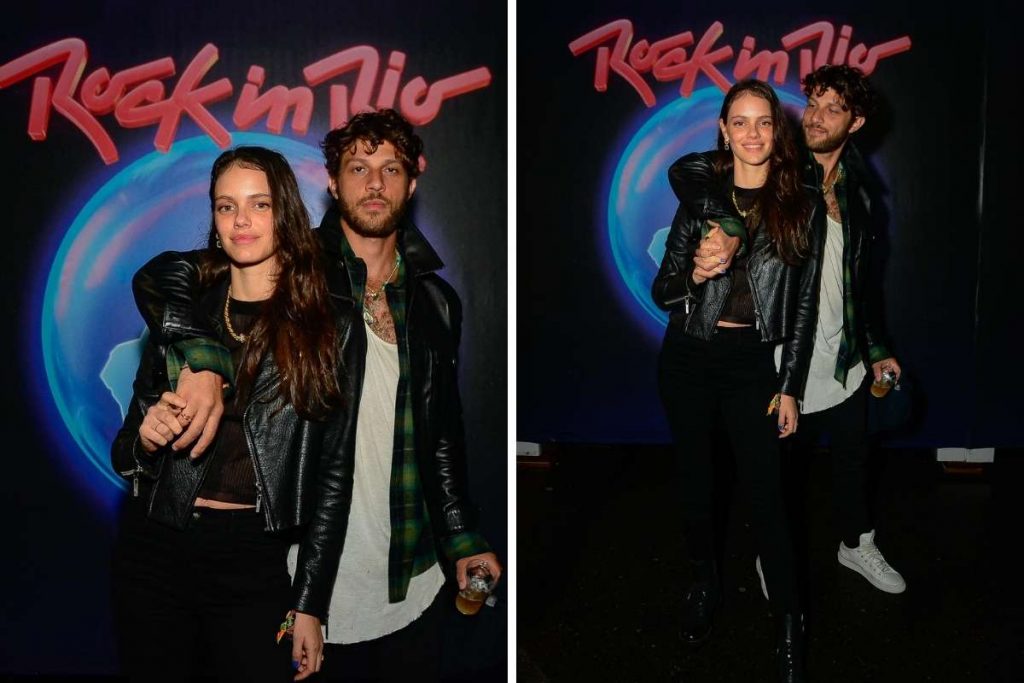 Laura Neiva e Chay Suede na terceira do Rock in Rio