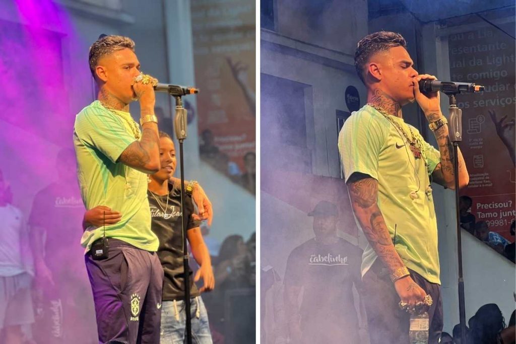 Mc Cabelinho sobe ao palco em show no Rio de Janeiro