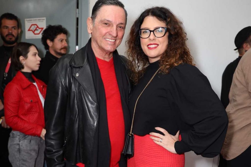 paulo miklos e Margareth Menezes em evento pró-Lula