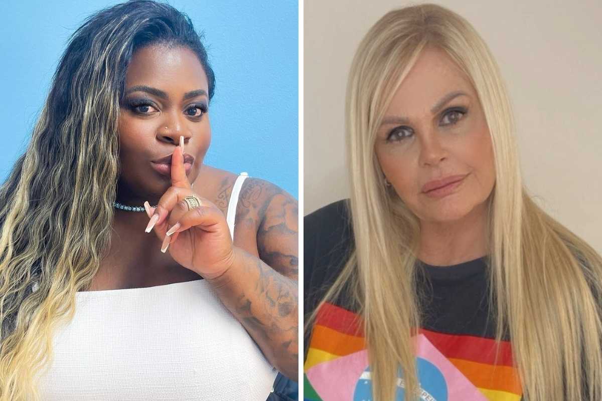 fotomontagem de retratos de jojo todynho e monique evans