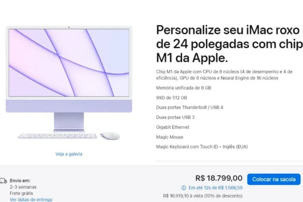 informações sobre imac