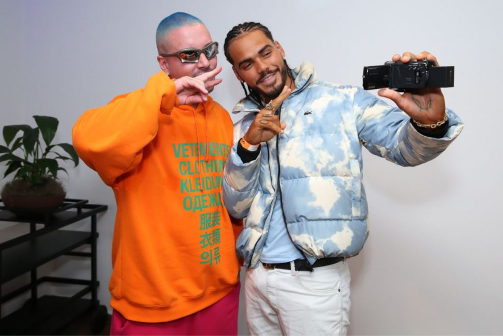 J Balvin com Enzo Romani