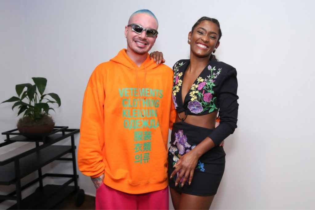 Erika Januza e J Balvin