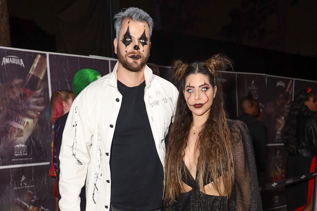 Foto: Fantasia de palhaço de casal para usar no Halloween: os ex-BBBs Laís  Caldas e Gustavo surgiram em produções combinando - Purepeople