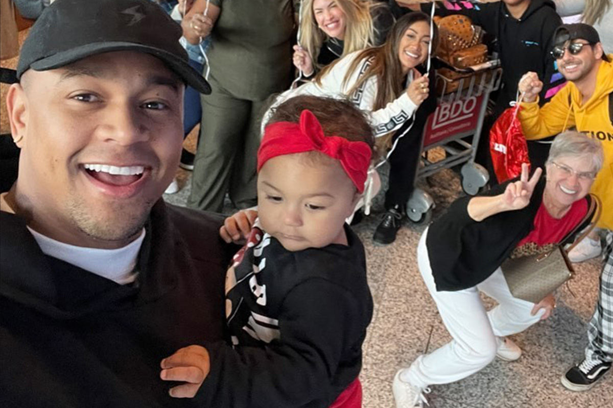 Léo Santana com a filha Liz