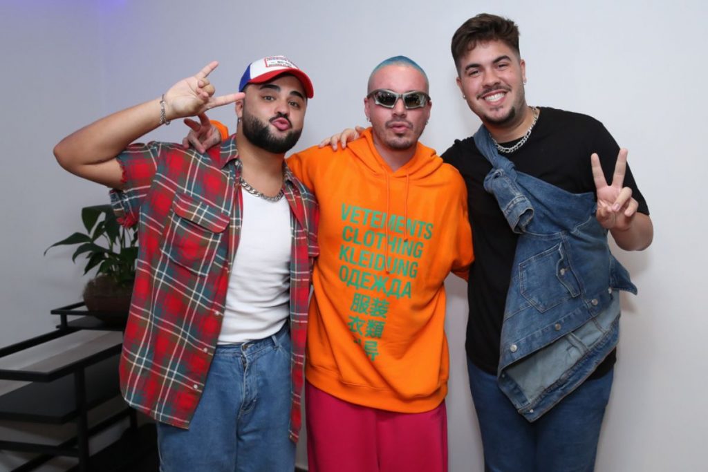 Lucas Guedez e Alvaro com J Balvin