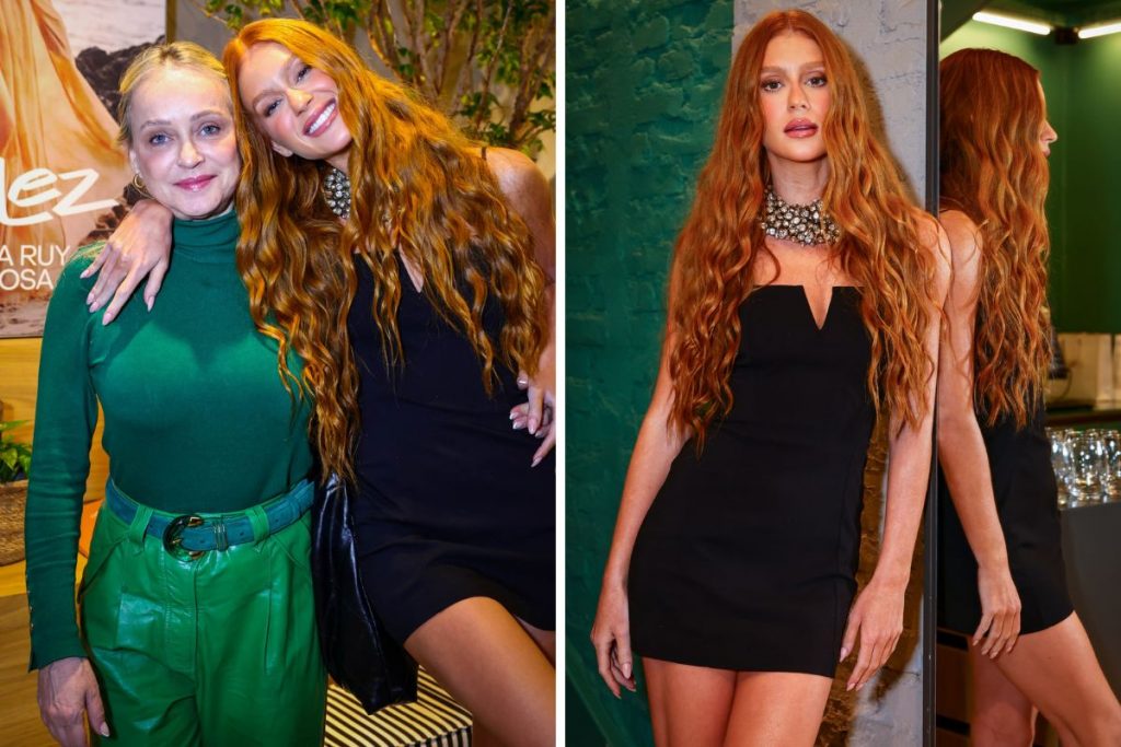 Marina Ruy Barbosa com a mãe Gioconda