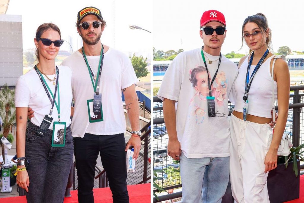 Chay Suede com Laura Neiva e Sasha com João Figueiredo
