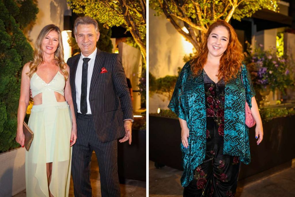 Nelson Frias com Maria Cristina Cordeiro e Debora Lamm