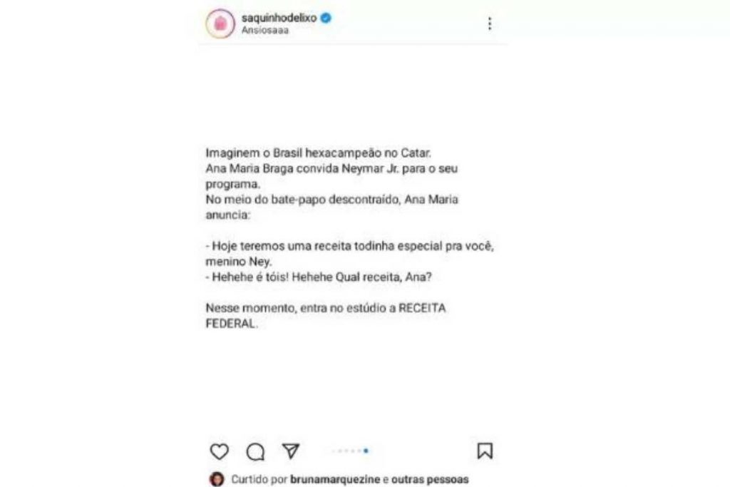 Bruna Marquezine curte publicação sobre dívida de Neymar 