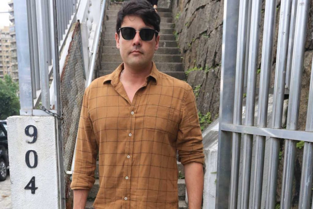 Bruno de Luca na Missa de Sétimo Dia de Erasmo Carlos