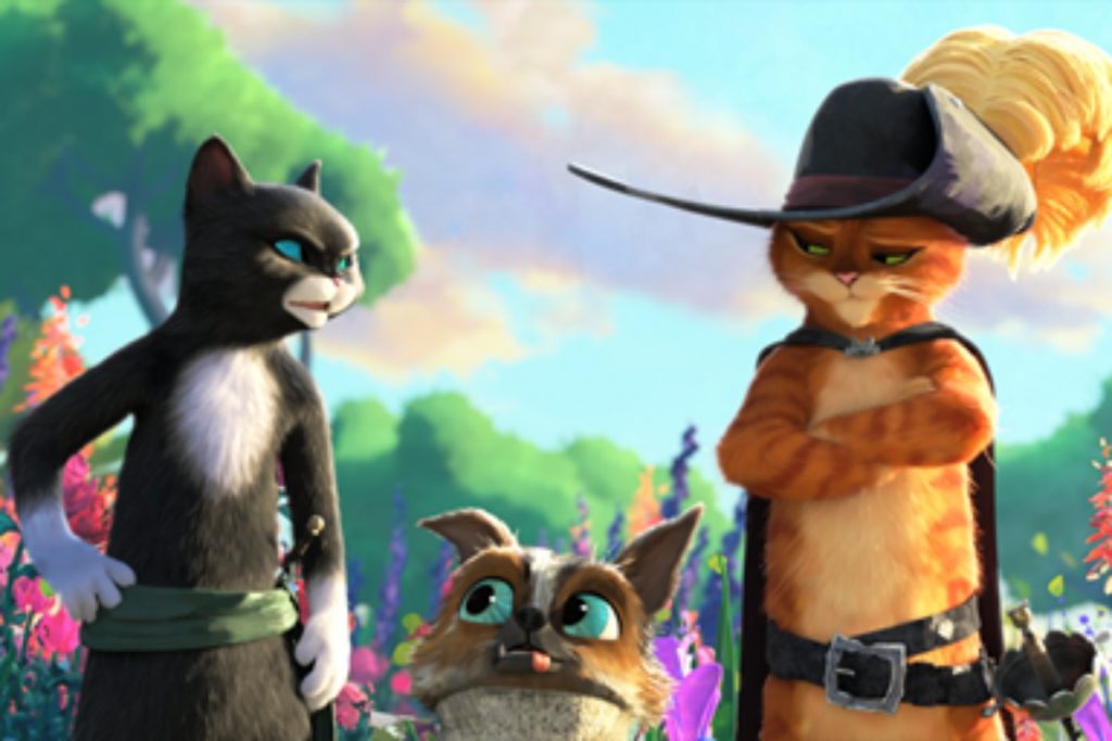 cena do filme animado “Gato de Botas 2: O Último Pedido”