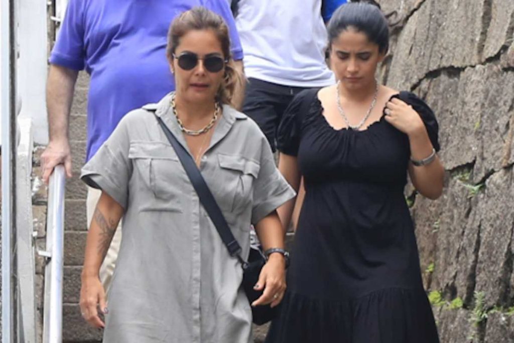 Fernanda Passos na Missa de Sétimo Dia de Erasmo Carlos