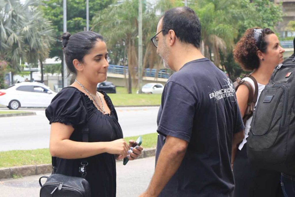 Fernanda Passos na Missa de Sétimo Dia de Erasmo Carlos