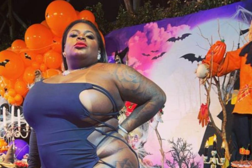 Jojo Todynho em sua festa de divórcio Halloween