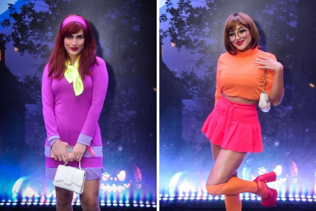 Lívian se vestiu como Dafne e Nanda Carol como Velma