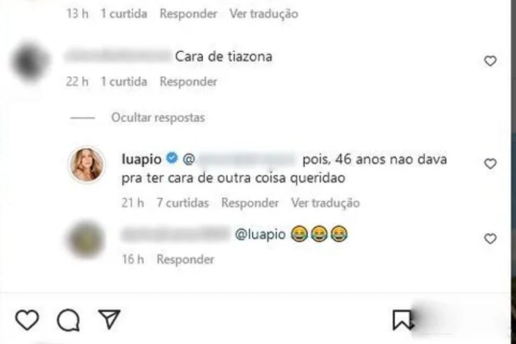 Luana Piovani responde Hater