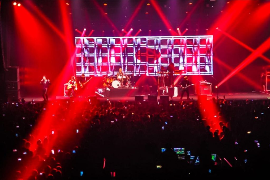 Visão do palco e do público