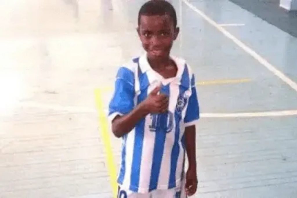 Vinícius Jr na infância