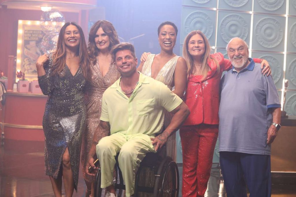 Gravação da campanha de fim de ano da Globo