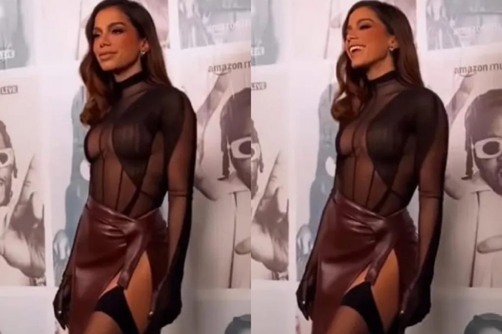 Anitta arrasa no look para evento de música