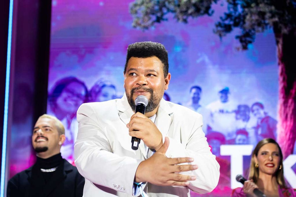 Babu Santana também marcou presença no evento