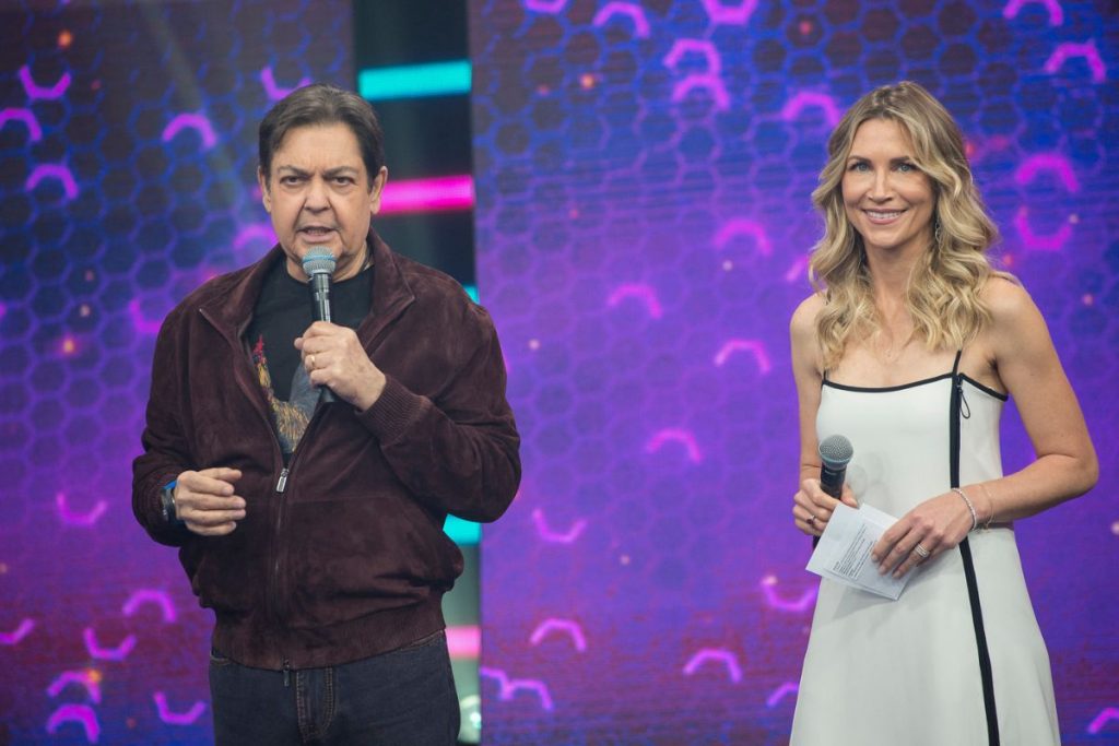 Faustão e Anne Lottermann