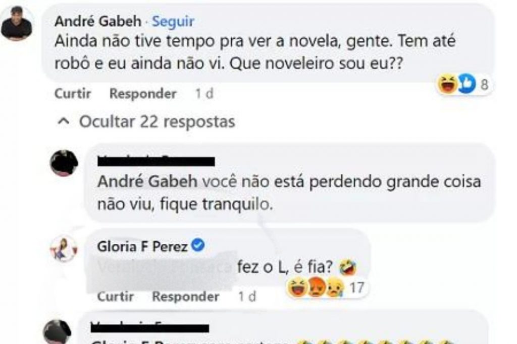 Print Gloria perez rebate seguidora