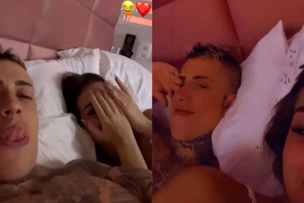 MC Daniel na cama com Mel Maia