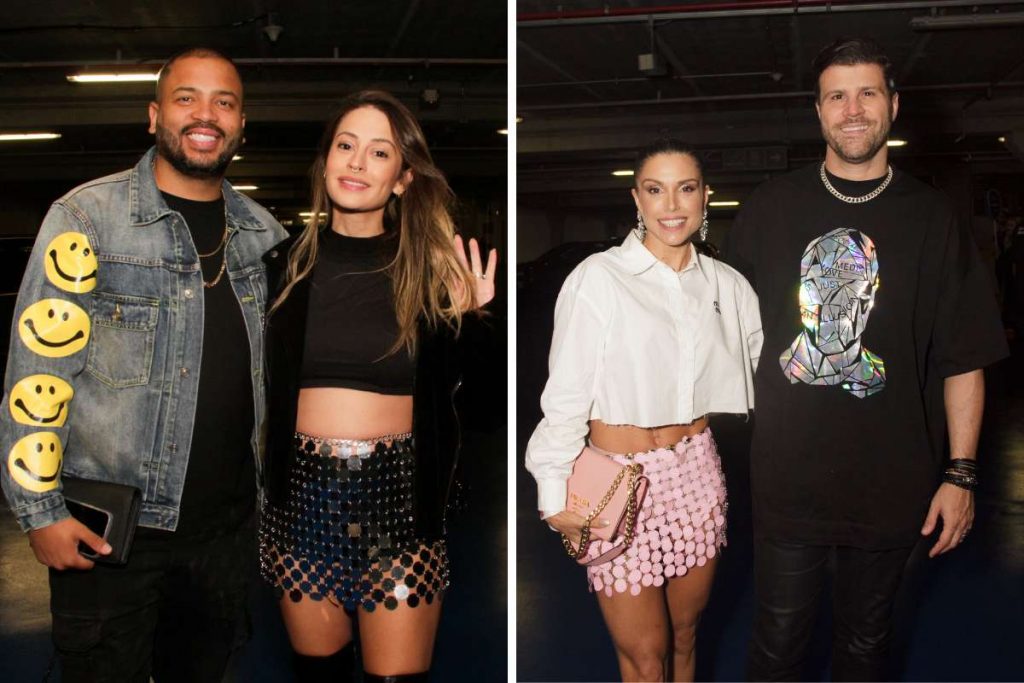 Projota e esposa, Flávia Vianna e Marcelo Zangrandi