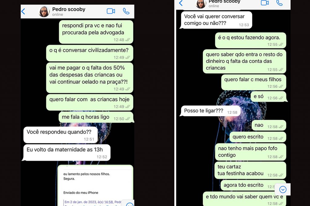 Luana Piovani expõe conversas com Pedro Scooby nas redes sociais