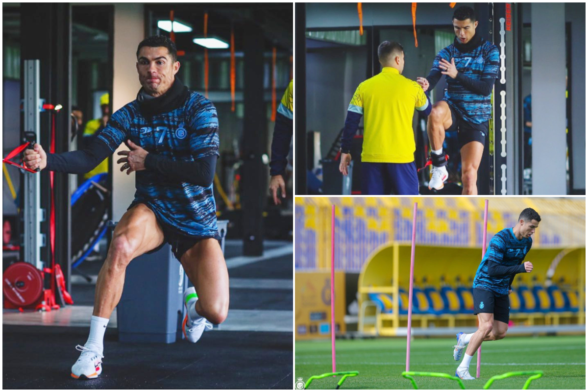 Cristiano Ronaldo mostra treino pesado no Al-Nassr