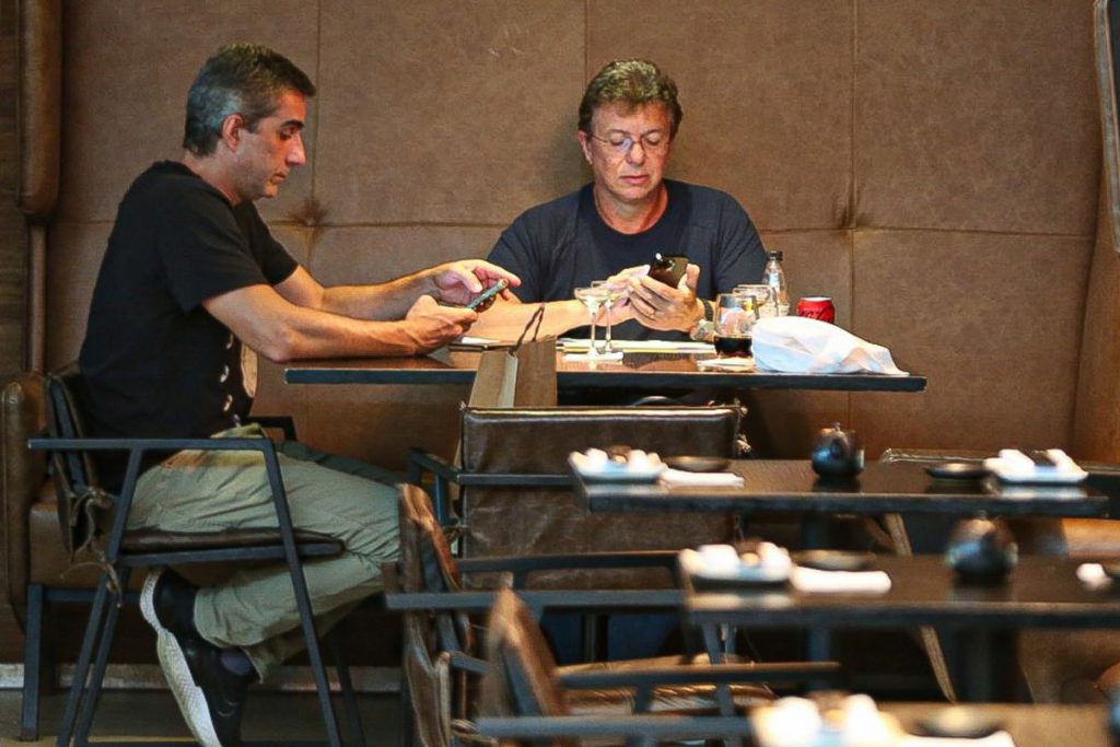 Boninho e Rodrigo Dourado